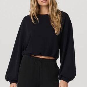 NWOT Vuori Sedona Bubble Crew, Black- Small
